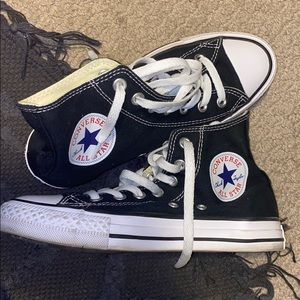 Classic Black high top converse